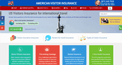 Desktop Screenshot of americanvisitorinsurance.com